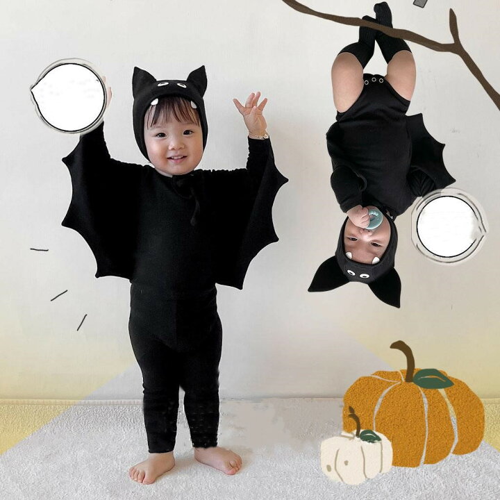 楽天市場】「2点注文420円OFF」ハロウィン ベビー 着ぐるみ ロンパース 