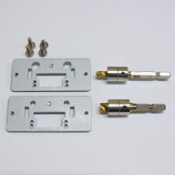 ミニ四駆MSフレキ バネ受け加工ドリリング プレート5.5mm溝掘り & 8.5mm軸削りセット(スライドダンパース…