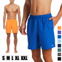 【楽天スーパーSALE 30%OFF 送料無料】NIKE ナイキ 水着 エッセンシャル7 メンズ ナイキスイム エッセンシャルラップ7 海パン サーフパンツ 水陸両用 スイムウェア ボレーショーツ インナーショーツ付き 裏地付き 大人 男性 ハーフパンツ S M L XL XXL ジュニア 刺繍 無