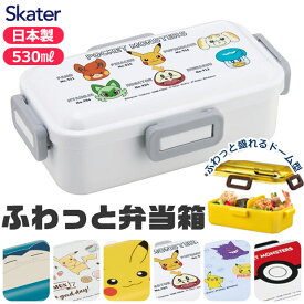 【 15％OFF★ 】SKATER スケーター 食洗器対応 ふわっと弁当箱 530ml お弁当箱 女子 1段 弁当箱 子供 小学生 スケーター 蓋 パッキン レンジ対応 おしゃれ 男の子 女の子 女子 高校生 女性 レディース キャラ弁 デコ弁 幼稚園 かわいい キャラクタ BPAフリー BPA-Free