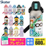 2026年新柄【 パッキンおまけ付き 】【送料無料】SKATER スケーター 水筒 保冷ステンレスボトル 600ml 直…