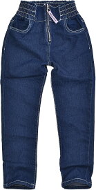 【 秋冬物★在庫限り 】【送料無料】TenderHeart デニムパンツ キッズ ロングパンツ ストレッチ デニム パンツ ジーパン 女の子 ジーンズ ストレート 無地 ガールズ 子ども こども 子供服 110cm 長ズボン ウエストゴム 総ゴム キッズ ストレッチ ブルー 保育園 幼稚園