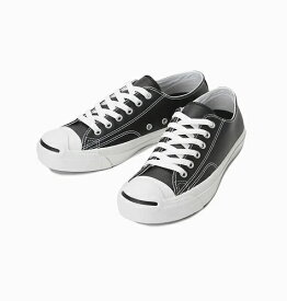 【数量限定】【CONVERSE】LEA JACK PURCELL 1B985 BLACK ブラック コンバース レザー ジャックパーセル 定番モデル コアカラー メンズ レディース スニーカー (JPN)日本正規品