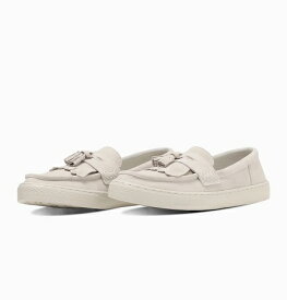 【SALE】【CONVERSE】ALL STAR COUPE LOAFER SUEDE SANDWHITE コンバース オールスター クップ ローファー スエード サンドホワイト メンズ レディース ローカット スニーカー キルトタッセル 大人靴