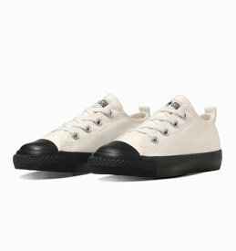 【SALE】【CONVERSE】CHILD ALL STAR N BLACKBOTTOM SLIP OX 3SD630 OFF WHITE/BLACK チャイルド オールスター N ブラックボトム スリップ OX オフホワイト/ブラック 子供靴 男の子 女の子 キッズ ジュニア スニーカー シューズ 白黒