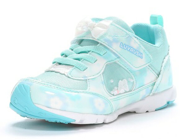 【処分価格】【moonstar】LUVRUSH LV 1152 MINT ミント ムーンスター ラブラッシュ 子供靴 キッズ スニーカー スーパースター 抗菌防臭 運動会 女の子 ローカット マジックテープ シューズ