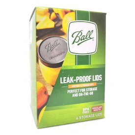 Ball社 メイソンジャー用 プラスティックふた Leak Proof ワイドマウス用 6個入り