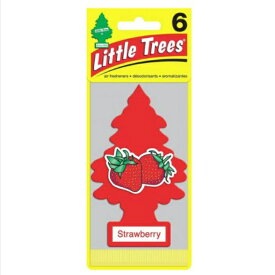 Little Trees リトルツリー エアフレッシュナー Strawberry ストロベリー 6枚パック