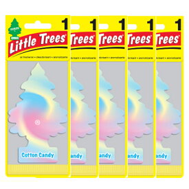 リトルツリー エアフレッシュナー Little Trees コットン・キャンディー 5枚セット Made in USA 車用 芳香剤