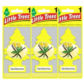 リトルツリー エアフレッシュナー Little Trees バニラロマ 3枚セット Made in USA 車用 芳香剤