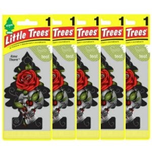Little Trees ���g���c���[ �G�A�t���b�V���i�[ �ނ艺���� �F���� Rose Thorn ���[�Y�E�\�[�� 5���Z�b�g USDM �F���� Made in USA �ԗp