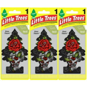 Little Trees ���g���c���[ �G�A�t���b�V���i�[ �ނ艺���� �F���� Rose Thorn ���[�Y�E�\�[�� 3���Z�b�g USDM