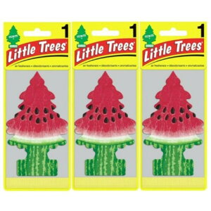 Little Trees ���g���c���[ �G�A�t���b�V���i�[ Watermelon �E�H�[�^�[������ 3���Z�b�g USDM �F����