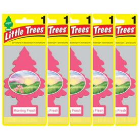 Little Trees リトルツリー エアフレッシュナー Morning Fresh モーニング・フレッシュ 5枚セット Made in USA 車用 芳香剤