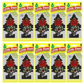 Little Trees リトルツリー エアフレッシュナー 釣り下げ式 芳香剤 Rose Thorn ローズ・ソーン 10枚セット USDM 芳香剤 Made in USA 車用