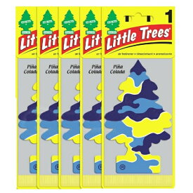 Little Trees リトルツリーエアフレッシュナー Pana Colada ピナ・コラーダ 5枚セット Made in USA 車用 芳香剤
