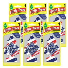 芳香剤 リトルツリー エアフレッシュナー Little Trees Fresh Shave フレッシュ・シェイブ 6枚セット