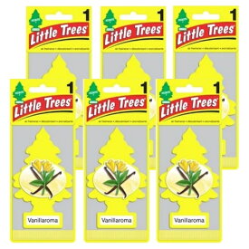 Little Trees リトルツリー エアフレッシュナー VanillaRoma バニラロマ 6枚セット