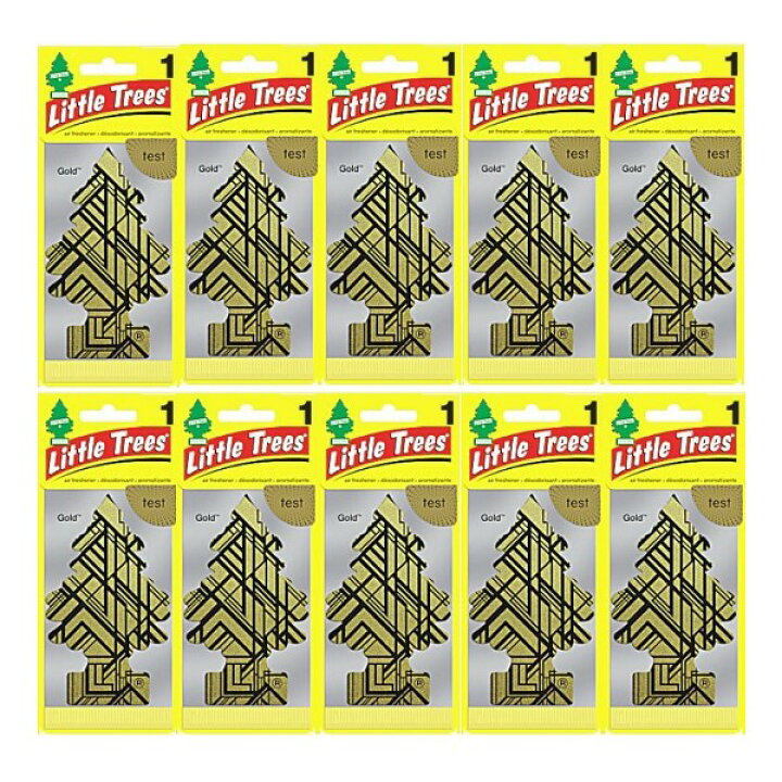 楽天市場】Little Trees リトルツリー Gold ゴールド 10枚セット Made 