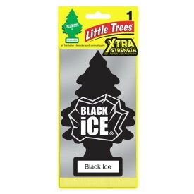 Little Trees リトルツリー エアリフレッシュナー X-tra Strength エクストラストレングス Black Ice ブラックアイス 車用 芳香剤 BIGリトルツリー
