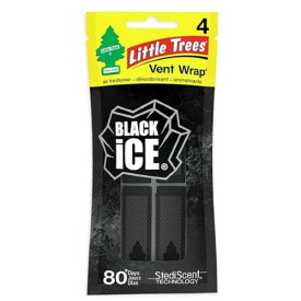 Little Trees　リトルツリー　エアフレッシュナー Vent Wrap ヴェントラップ・Black Ice　ブラックアイス
