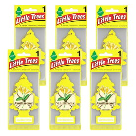 Little Trees リトルツリー エアフレッシュナー VanillaRoma バニラロマ 6枚セット
