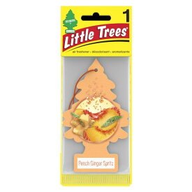 Little Trees リトルツリーピーチ ジンジャー スピリッツMade in USA 車用 芳香剤