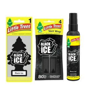 リトルツリー エアフレッシュナー ブラックアイス 3種類 セット