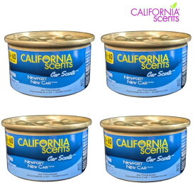 CALIFORNIA SCENTS カリフォルニア・センツ Organic Air Freshener Newport ニューカー 4缶セット 車用 室内用