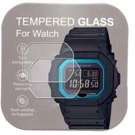 [2枚入り]For 腕時計GW-B5600用9H強化ガラスフィルム 高い透明度 傷を防ぎ耐久性あり 手入れしやすい 液晶保護フィルム 2.5Dカーブ