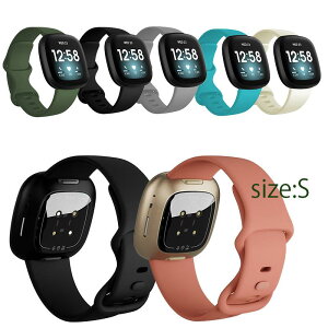 Fitbit Versa 3 �o���h �I�V�����J���[ ���킢�� �����x���g �V���R�� S�T�C�Y