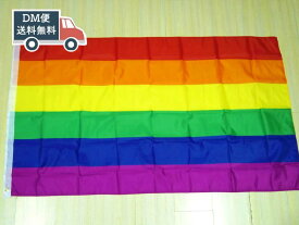 レインボーフラッグ LGBT 大型フラッグ 4号 150cmX90cm