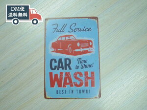  CAR WASH AJ uLŔ g AeB[N CeA Ǐ 20cmx30cm Ԍ K[W fBXvC Be[W