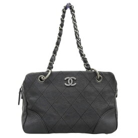 【本物保証】 シャネル CHANEL ワイルドステッチ ココマーク チェーントートバッグ シール 10番台 ブティックシール 2007.2.23 D.K 黒 ロゴ 【中古】