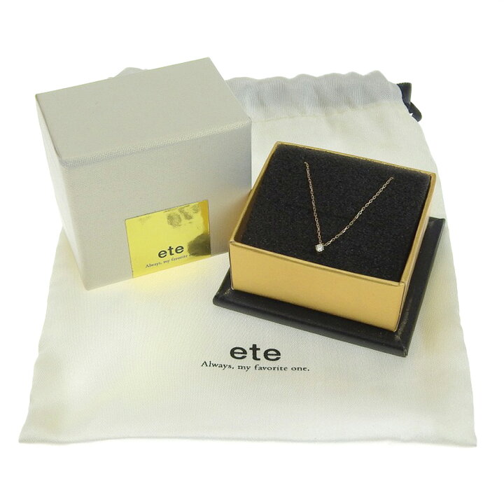 楽天市場】【本物保証】 箱・袋付 超美品 エテ ete ネックレス K10YG 