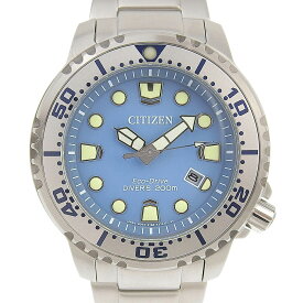 【本物保証】 箱・保付 新品同様 シチズン CITIZEN プロマスター ダイバーズ 200m デイト メンズ 腕時計 E168 A14ST0C BN0165 55L 【中古】