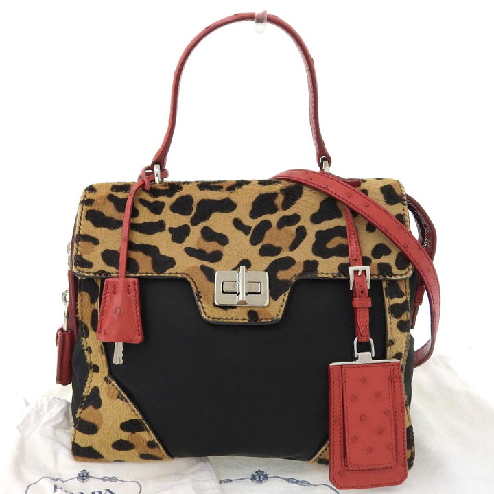 楽天市場】【8/1 P2倍】【本物保証】 布袋付 美品 プラダ PRADA 