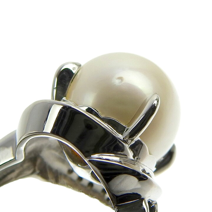 楽天市場】【本物保証】 鑑付 新品同様 リング Pt900 シロチョウ養殖  