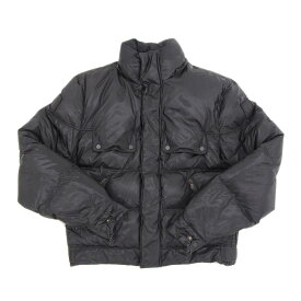 【本物保証】 ベルスタッフ BELSTAFF ダウンジャケット ブルゾン 黒 ブラック メンズ M 【中古】