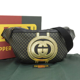 【本物保証】 希少 レア 箱・布袋付 新品同様 グッチ GUCCI ×ダッパーダン DAPPER DAN ウエストバッグ ポーチ 536416 525040 ボディバッグ 【中古】