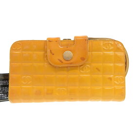 【本物保証】 保付 シャネル CHANEL チョコバー トラベルオーガナイザー がま口付 ココマーク ロゴ トラベルポーチ シール付 7番台 希少 【中古】
