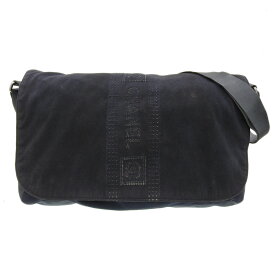 【本物保証】 シャネル CHANEL スポーツライン ロゴ ショルダーバッグ メッセンジャー シール付 10番台 黒 ブティックシール 07/3/22 K.T 【中古】