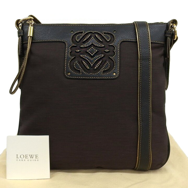 楽天市場】【本物保証】 希少 レア 布袋付 新品同様 ロエベ LOEWE  