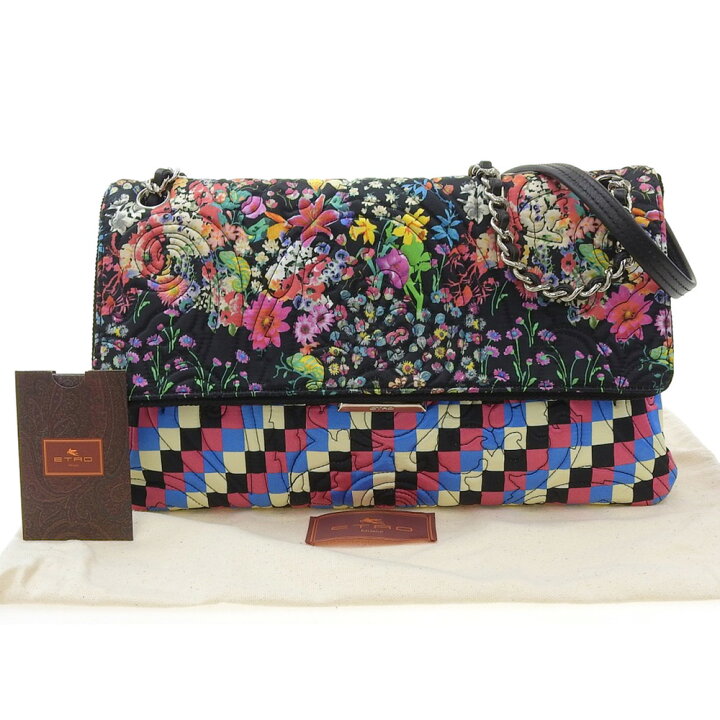 楽天市場】【8/1 P2倍】【本物保証】 布袋付 超美品 エトロ ETRO 花柄 