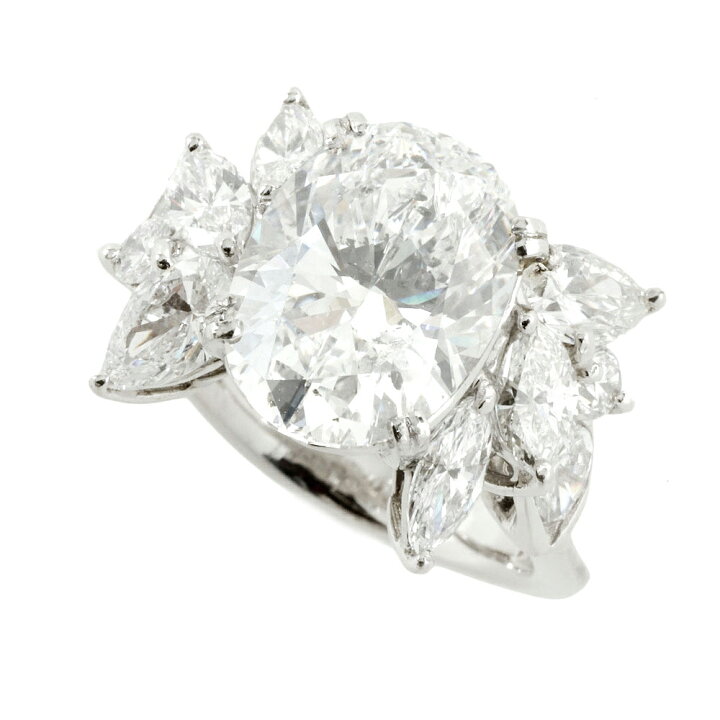 楽天市場】【本物保証】 鑑付 超美品 リング Pt900 ダイヤ 5.010ct  