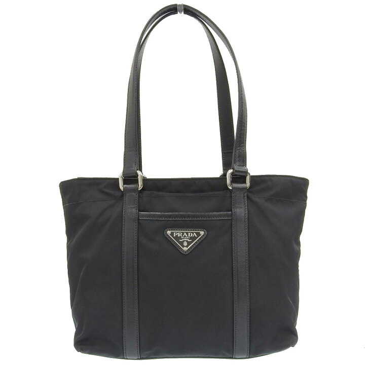 楽天市場】【本物保証】 プラダ PRADA ナイロン ハンドバッグ 黒  