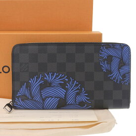 【8/1 P2倍】【本物保証】 箱・保・布袋付 超美品 ルイ ヴィトン LOUIS VUITTON ダミエグラフィット ジッピーオーガナイザー クリストファーネメス 財布 【中古】