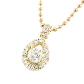値下げ【8/1 P2倍】【本物保証】 鑑付 超美品 ネックレス K18YG ダイヤモンド 1ct up 1カラット以上 ゴージャス 豪華 8.7g ノーブランド No brand 【中古】