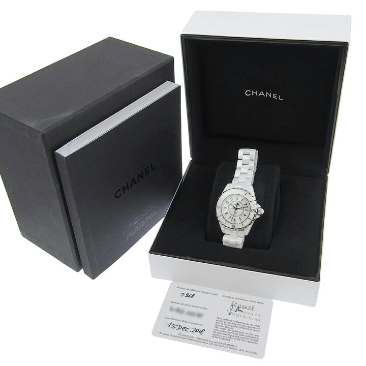 楽天市場】【本物保証】 箱・保付 超美品 シャネル CHANEL J12 デイト 