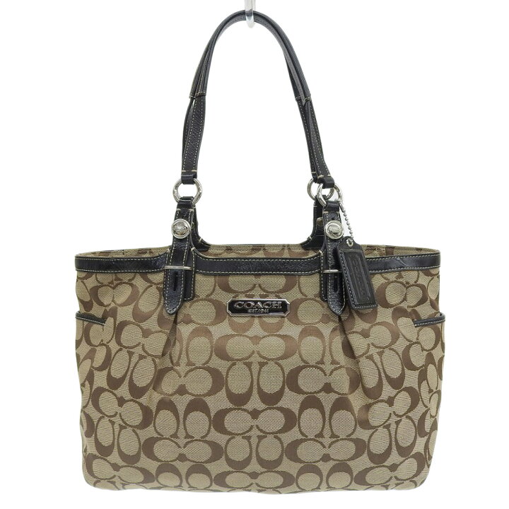 楽天市場】【本物保証】 超美品 コーチ COACH シグネチャー トート 